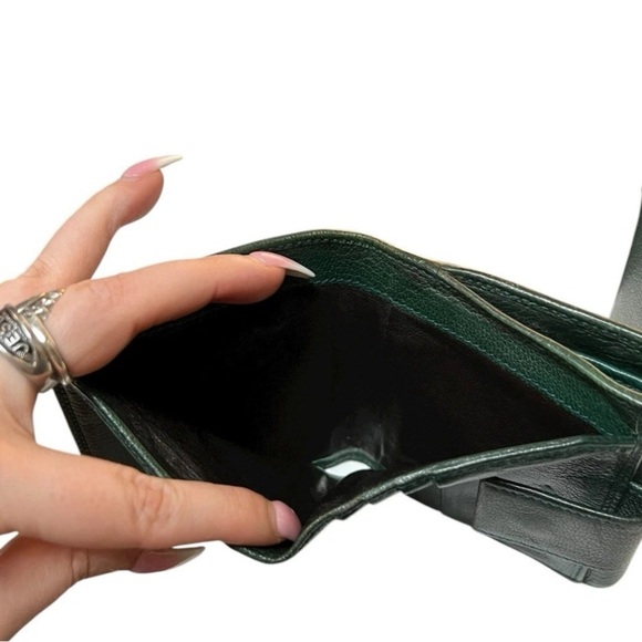 Gucci Dark Green Leather blondie compact Wallet with Logo - Picture 3 of 9